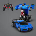 Remote Control Transforming Robot Car with Lights