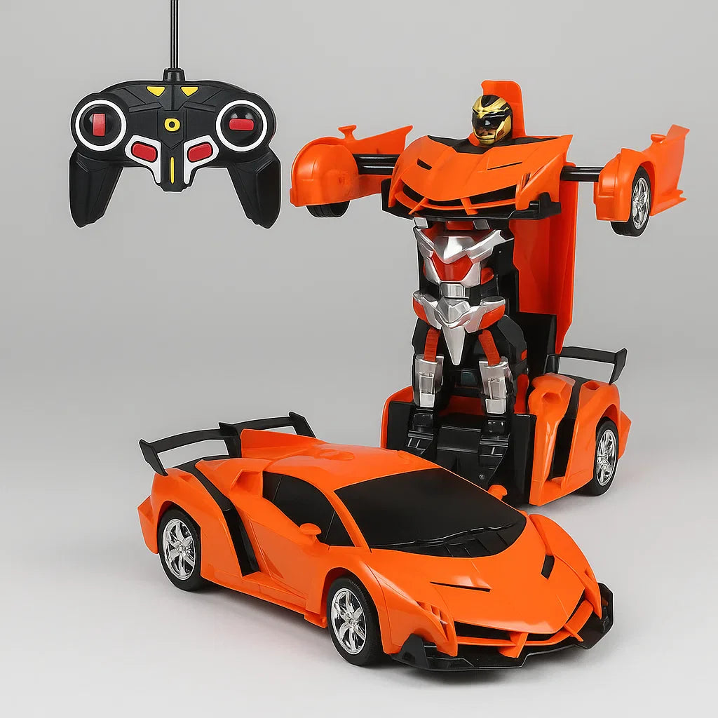 Remote Control Transforming Robot Car with Lights