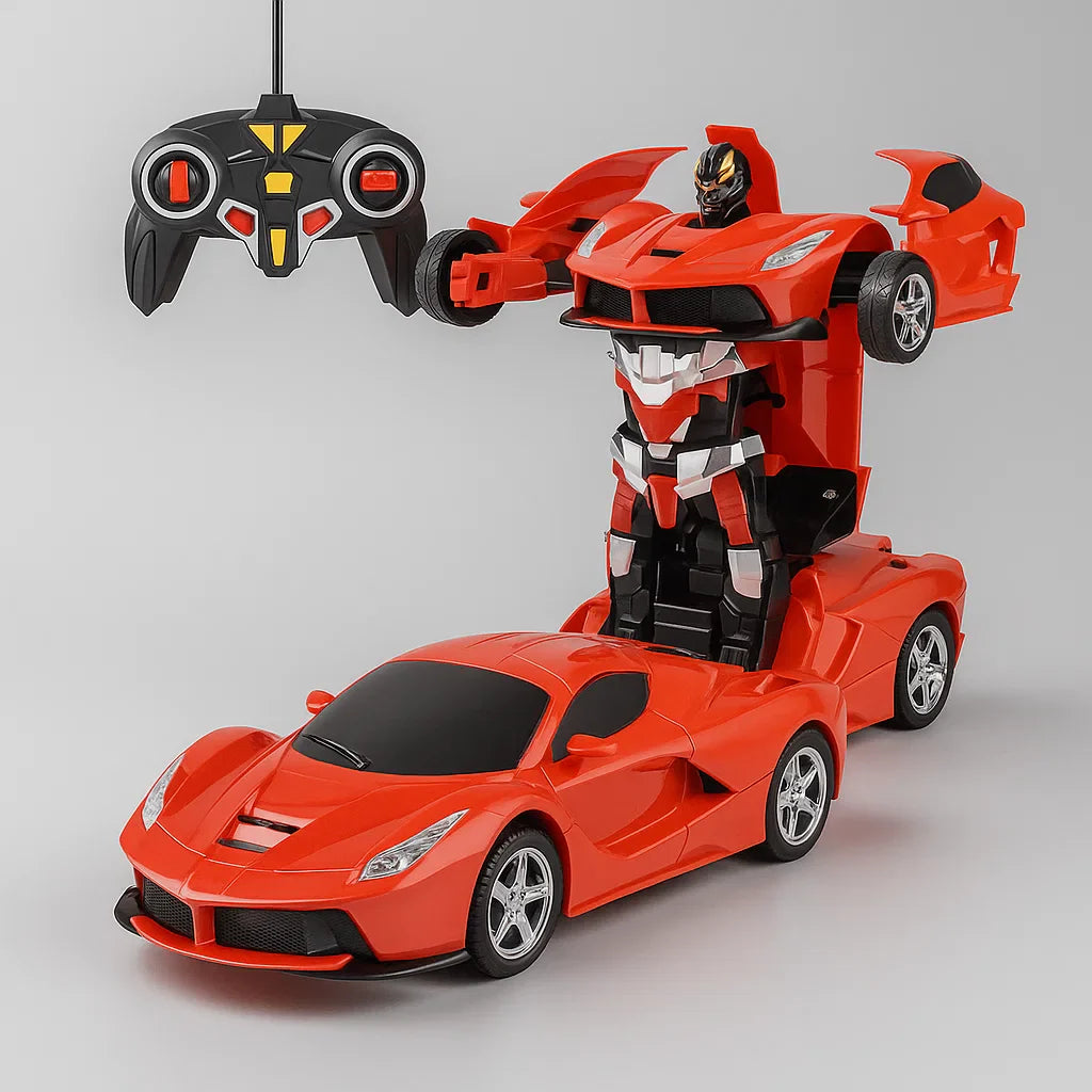 Remote Control Transforming Robot Car with Lights