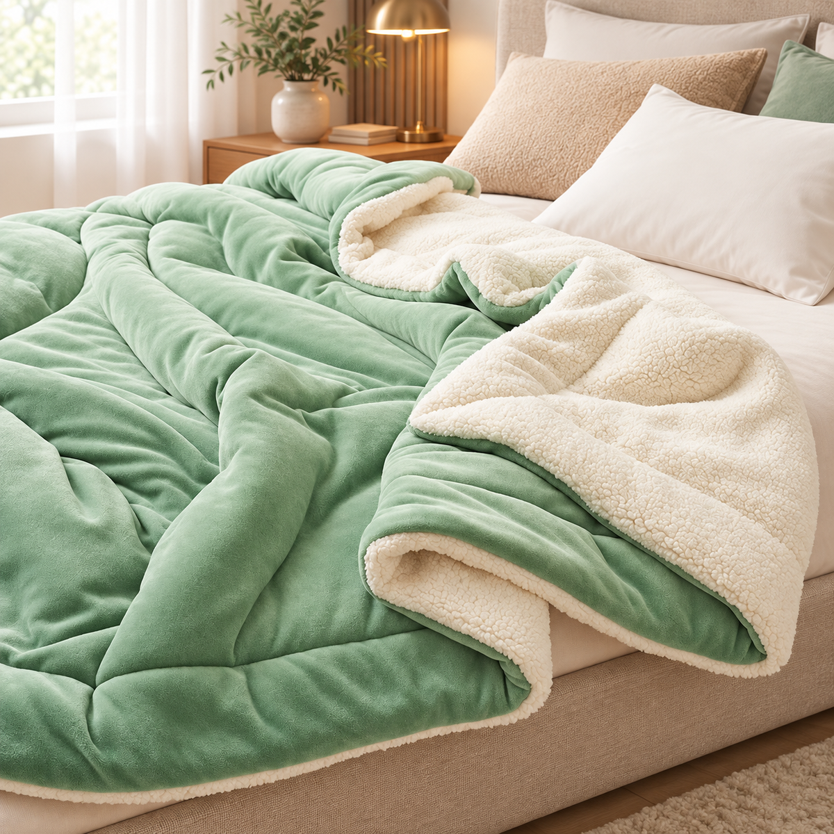 Soft Warm Fleece Blanket Fluffy Cosy Throw for Sofa Bed and Couch