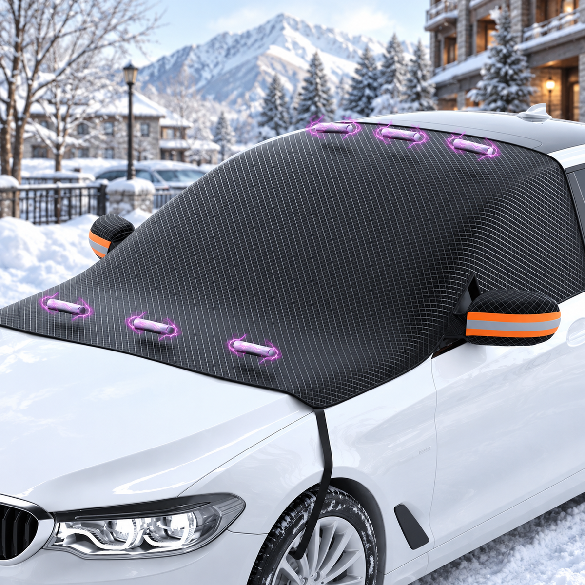 Magnetic Car Windshield Snow Cover Frost Ice Protector Winter Shield