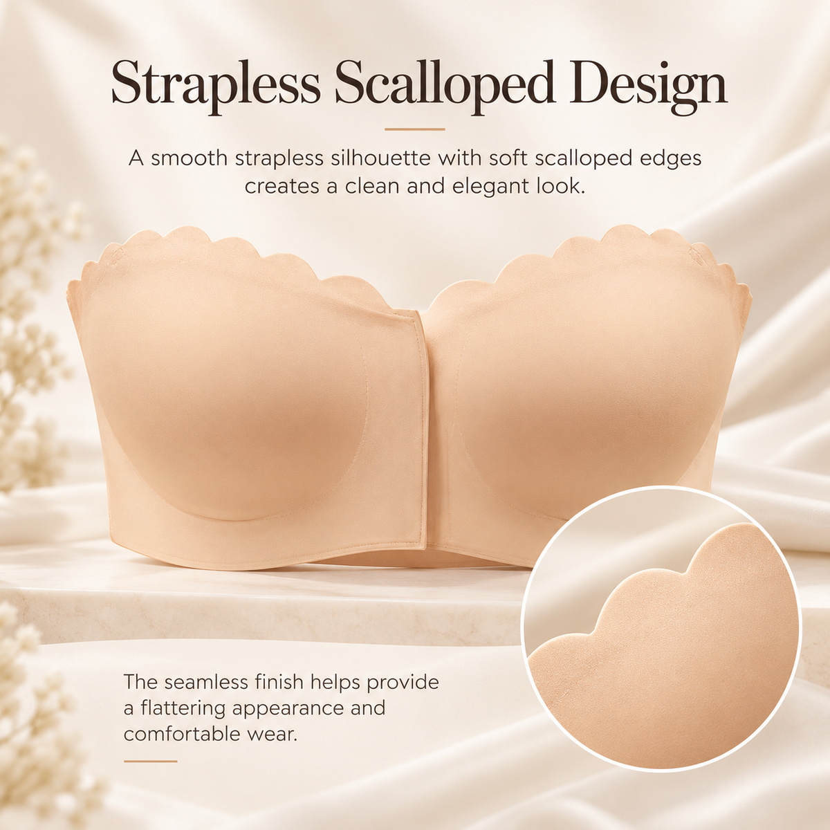 Strapless Push Up Bra Invisible Self Adhesive Backless Comfort Bra