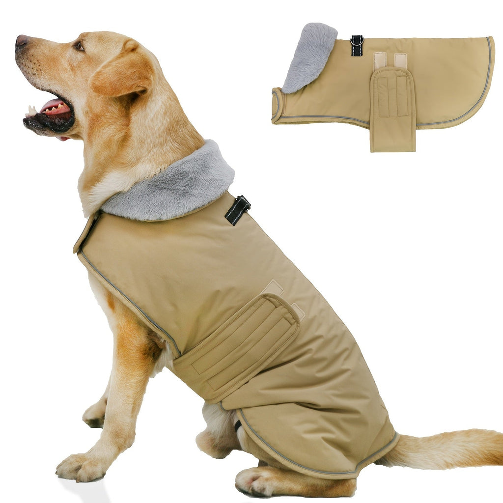 Dog Winter Coat with Fleece Lining