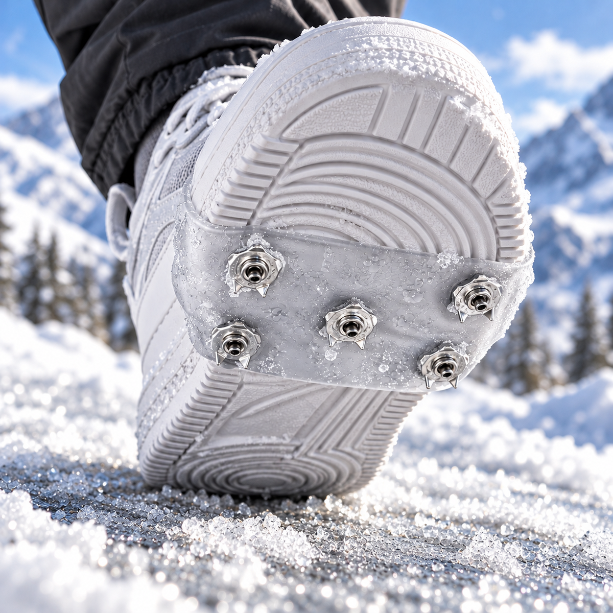 Anti Slip Ice Grips for Shoes Snow Traction Cleats Winter Spikes