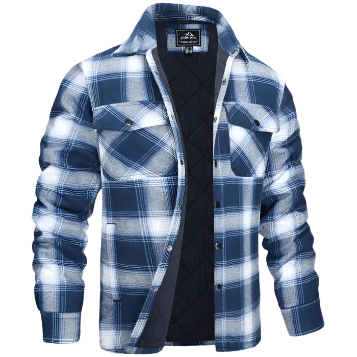 Men’s Plaid Flannel Jacket Shirt
