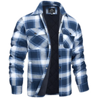 Men’s Plaid Flannel Jacket Shirt