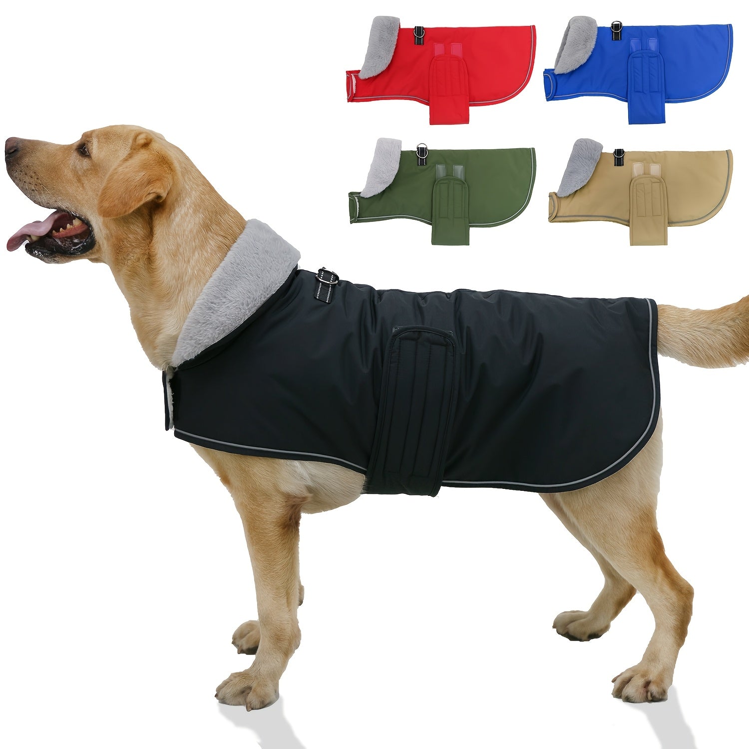 Dog Winter Coat with Fleece Lining