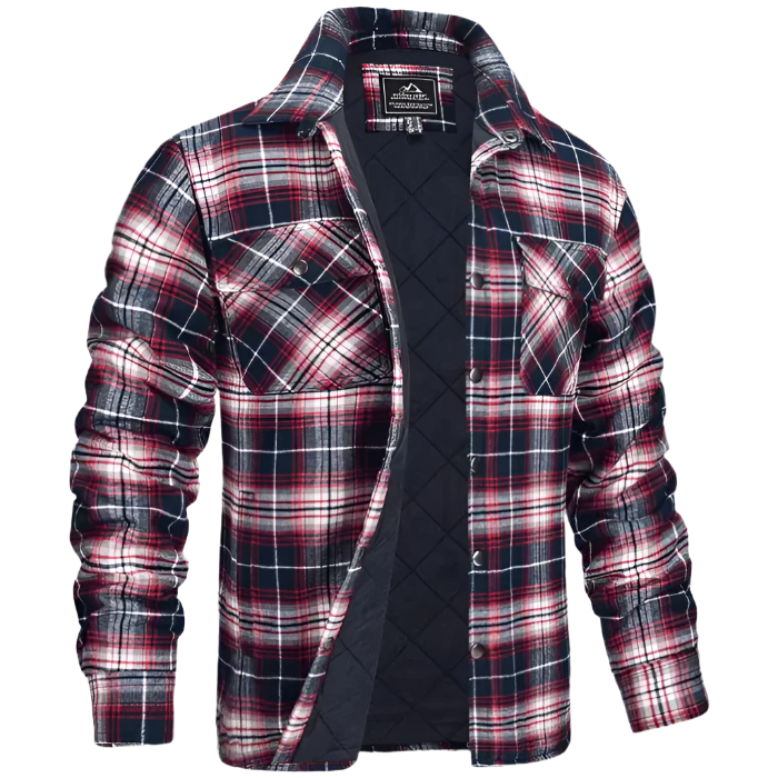 Men’s Plaid Flannel Jacket Shirt