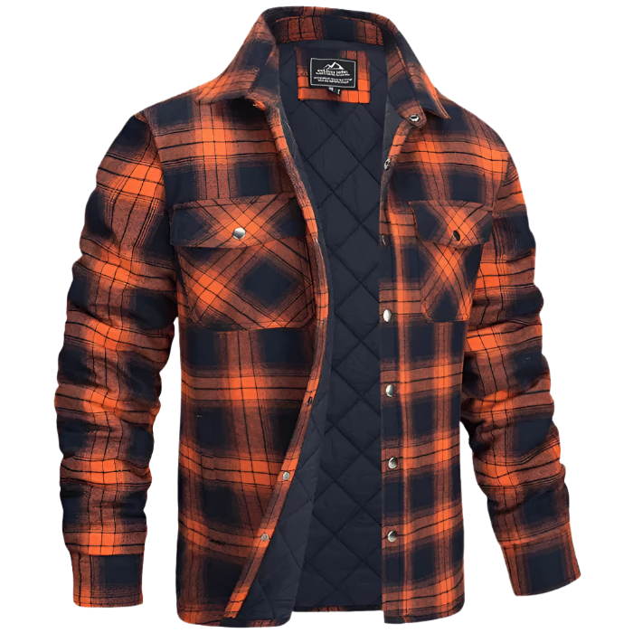 Men’s Plaid Flannel Jacket Shirt