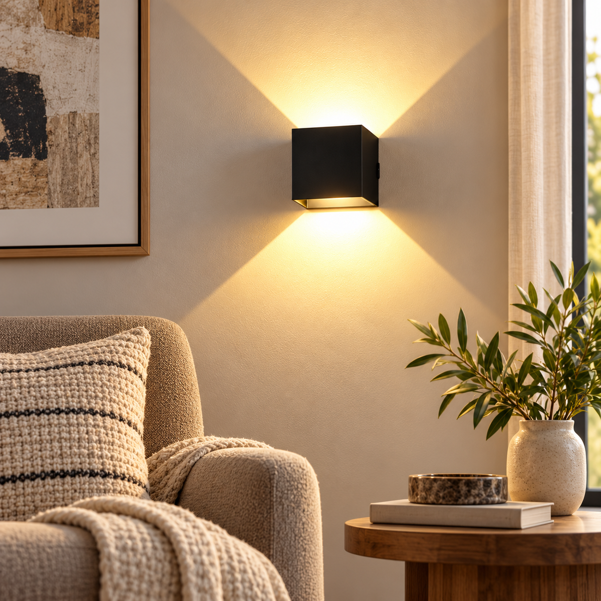 Cordless Wall Lamp Rechargeable LED Sconce Dimmable Touch Light