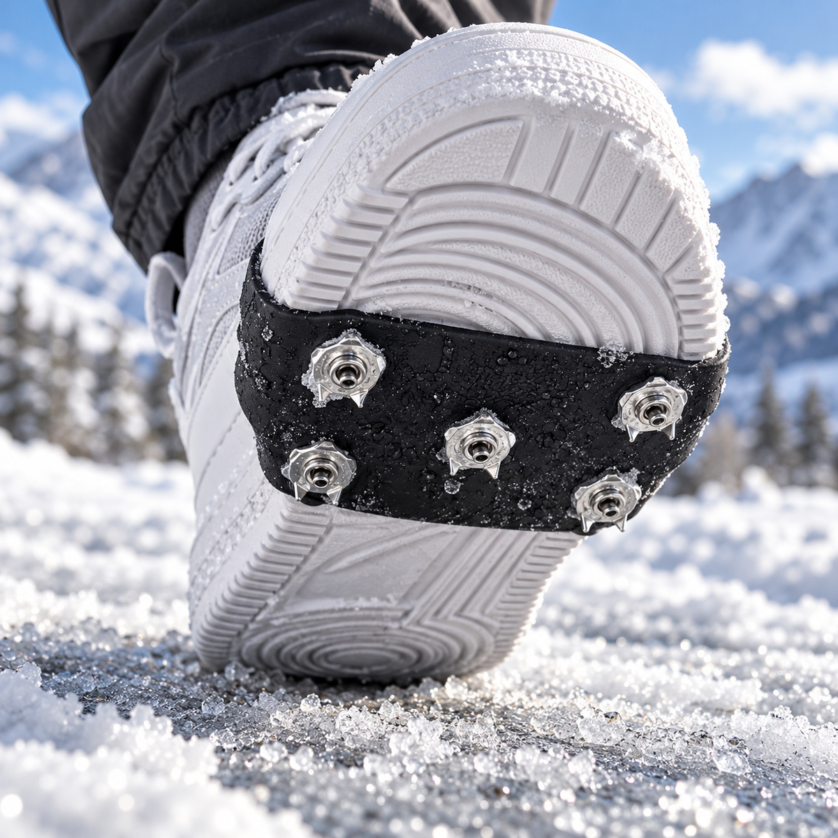 Anti Slip Ice Grips for Shoes Snow Traction Cleats Winter Spikes
