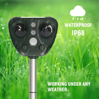 Solar Ultrasonic Animal Repeller with Motion Sensor