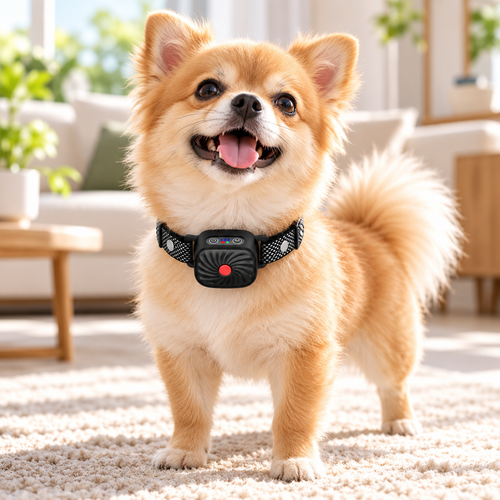 Anti Bark Collar for Small Dogs Sound Vibration Waterproof Adjustable
