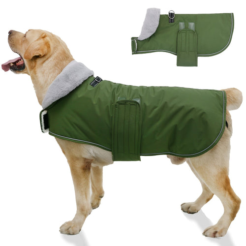 Dog Winter Coat with Fleece Lining
