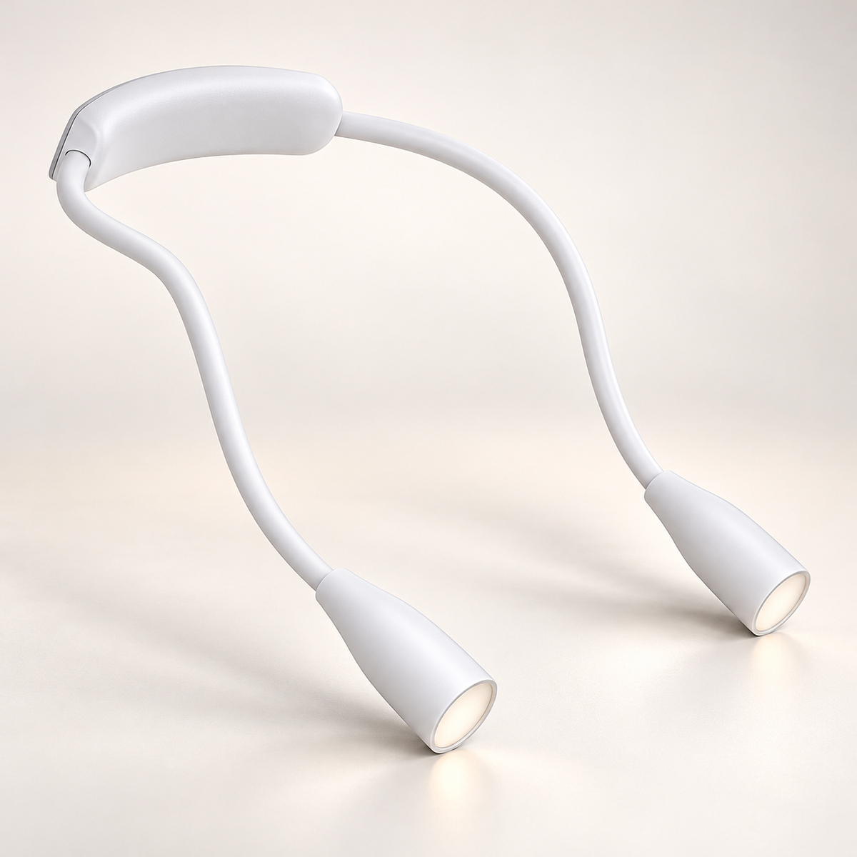LED Neck Reading Light USB Rechargeable 3 Colours Dimmable Hands Free