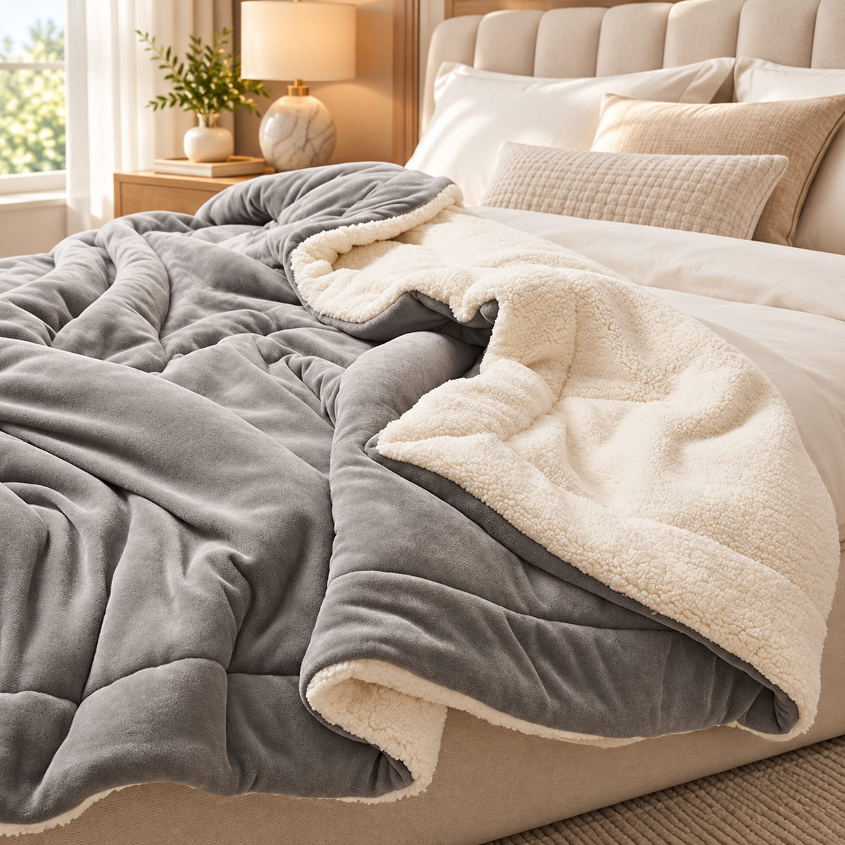 Soft Warm Fleece Blanket Fluffy Cosy Throw for Sofa Bed and Couch