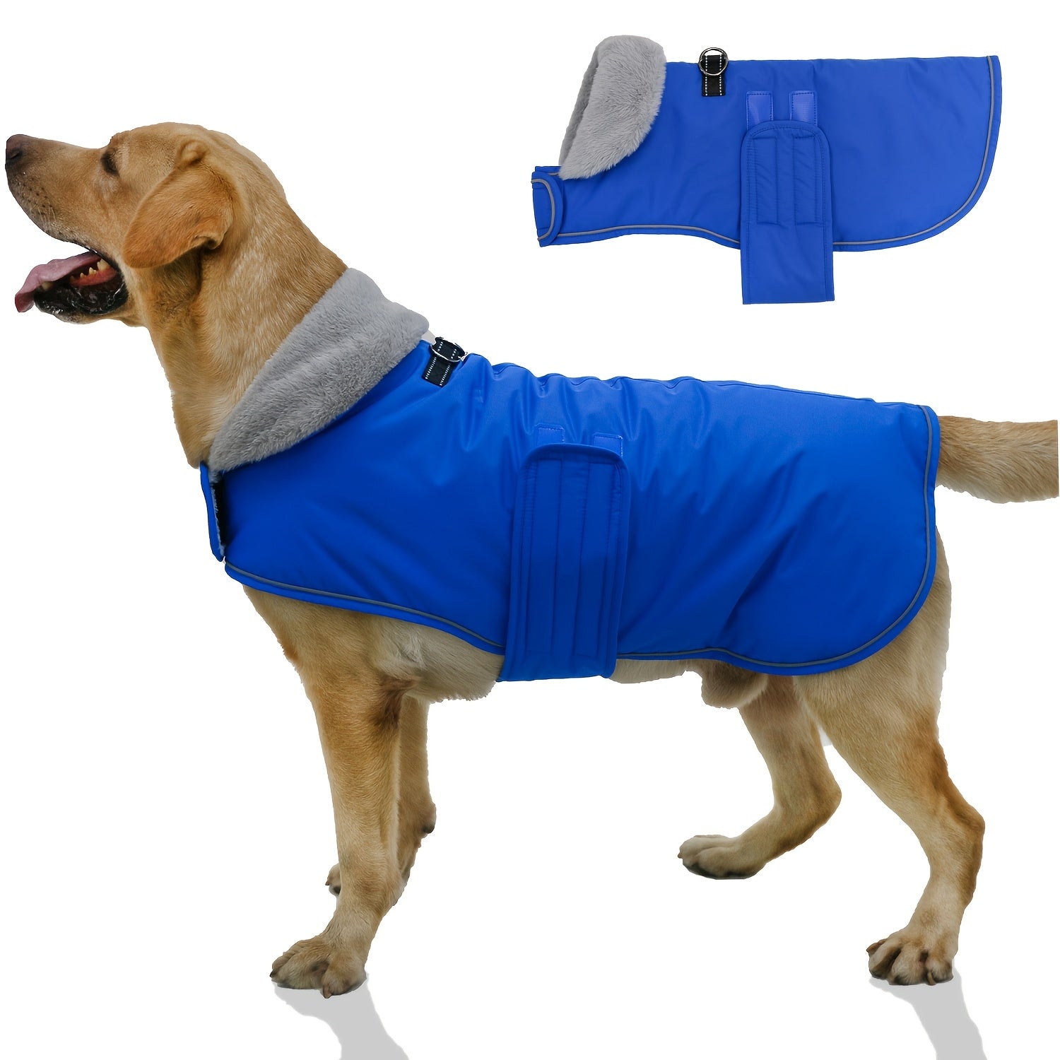 Dog Winter Coat with Fleece Lining