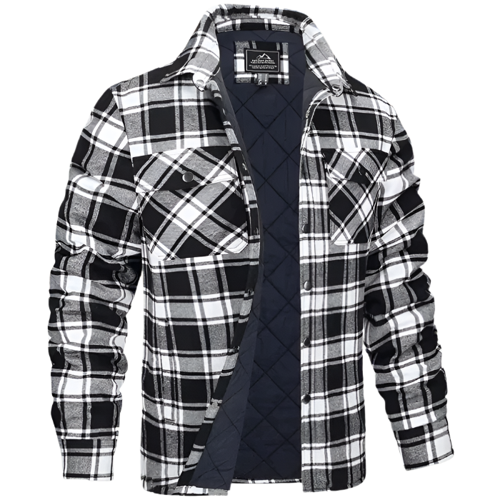 Men’s Plaid Flannel Jacket Shirt