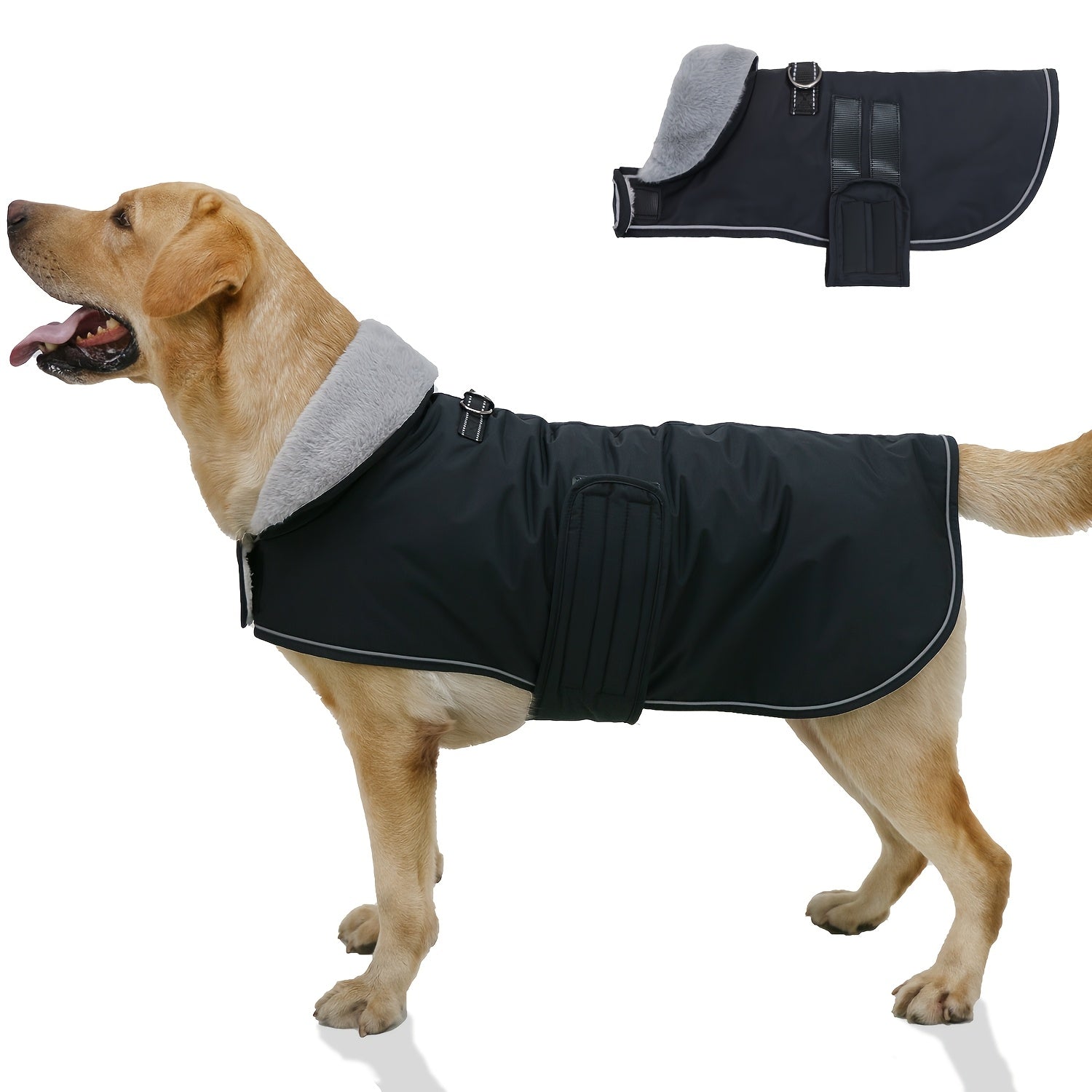 Dog Winter Coat with Fleece Lining