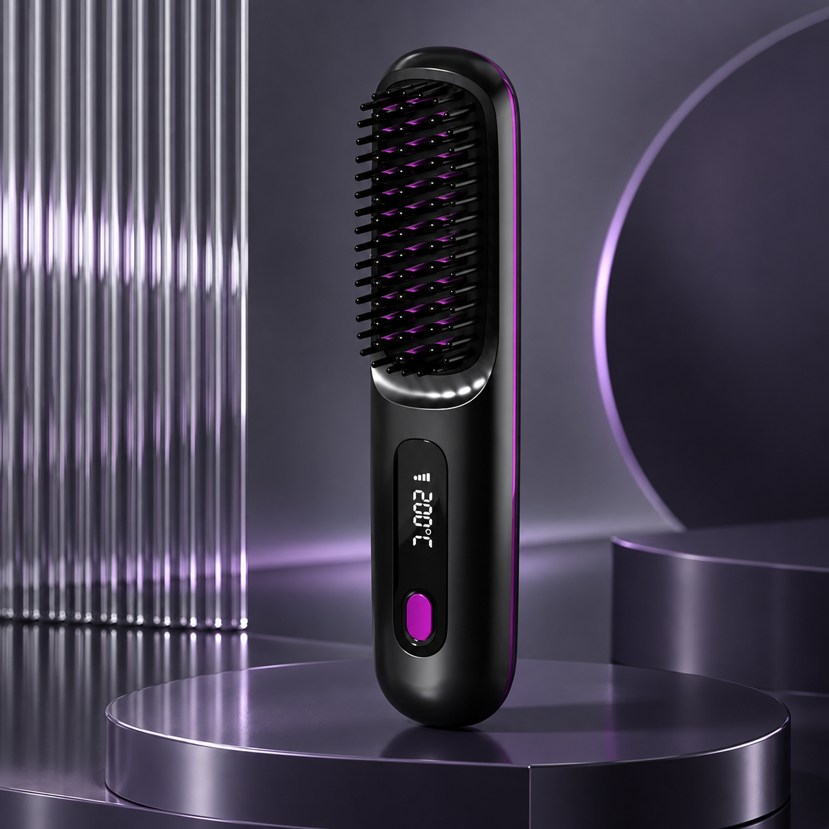 Cordless Hair Straightener USB Rechargeable Ceramic LCD Ionic Travel