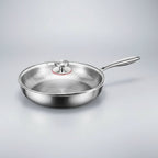 Stainless Steel Frying Pan with Honeycomb Surface