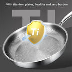 Stainless Steel Frying Pan with Honeycomb Surface
