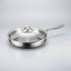 Stainless Steel Frying Pan with Honeycomb Surface