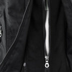 Women’s Hooded Faux Leather Jacket