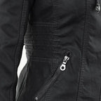 Women’s Hooded Faux Leather Jacket
