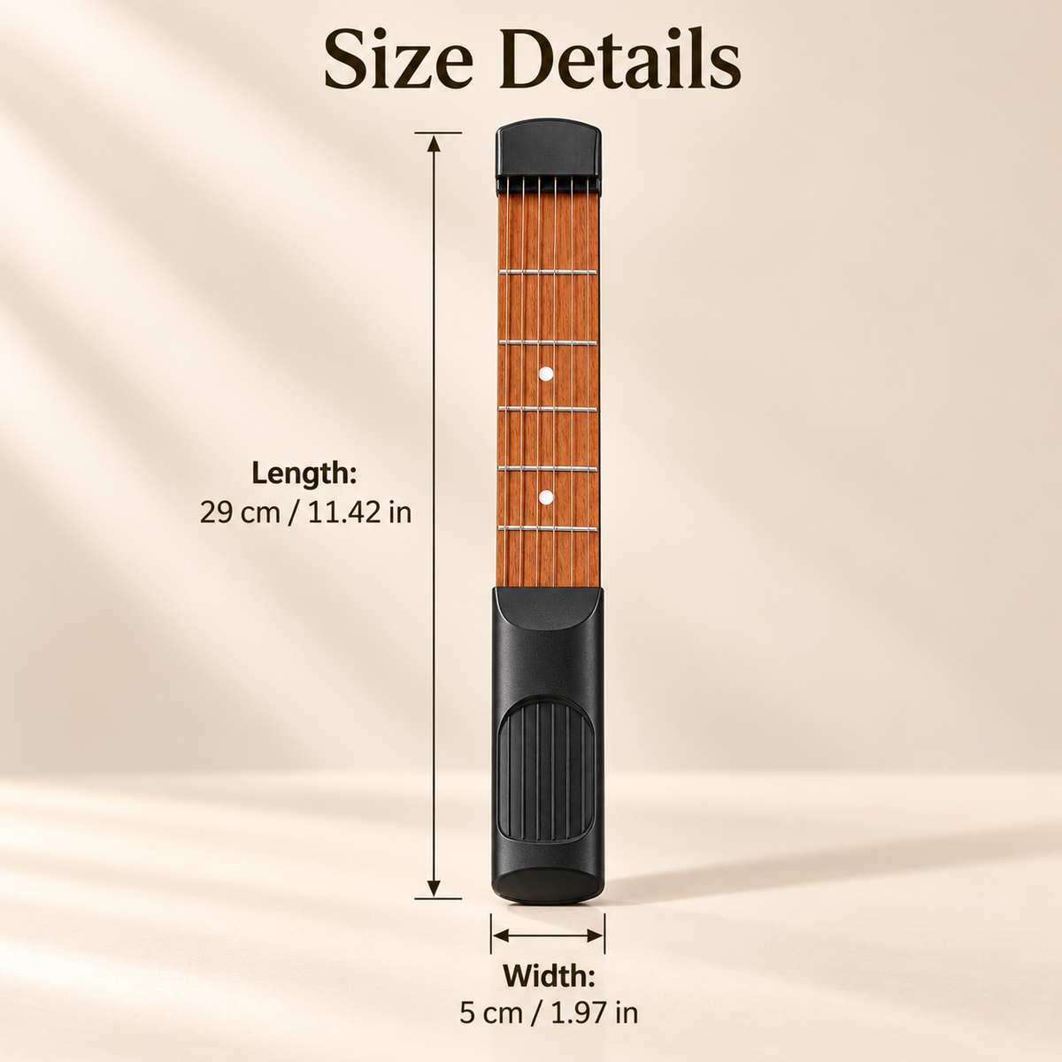 Pocket Guitar Chord Trainer Portable Silent Guitar Practice Tool