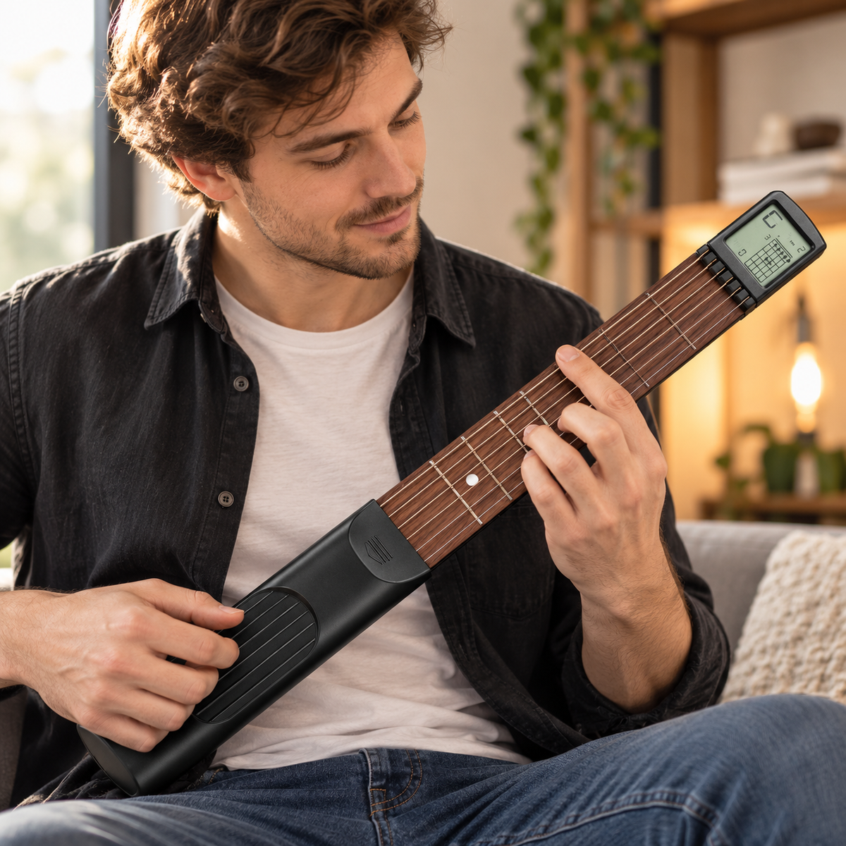 Pocket Guitar Chord Trainer Portable Silent Guitar Practice Tool
