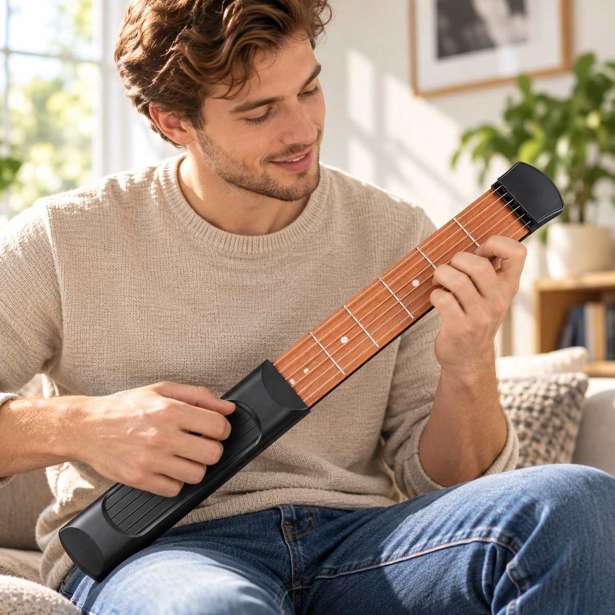 Pocket Guitar Chord Trainer Portable Silent Guitar Practice Tool