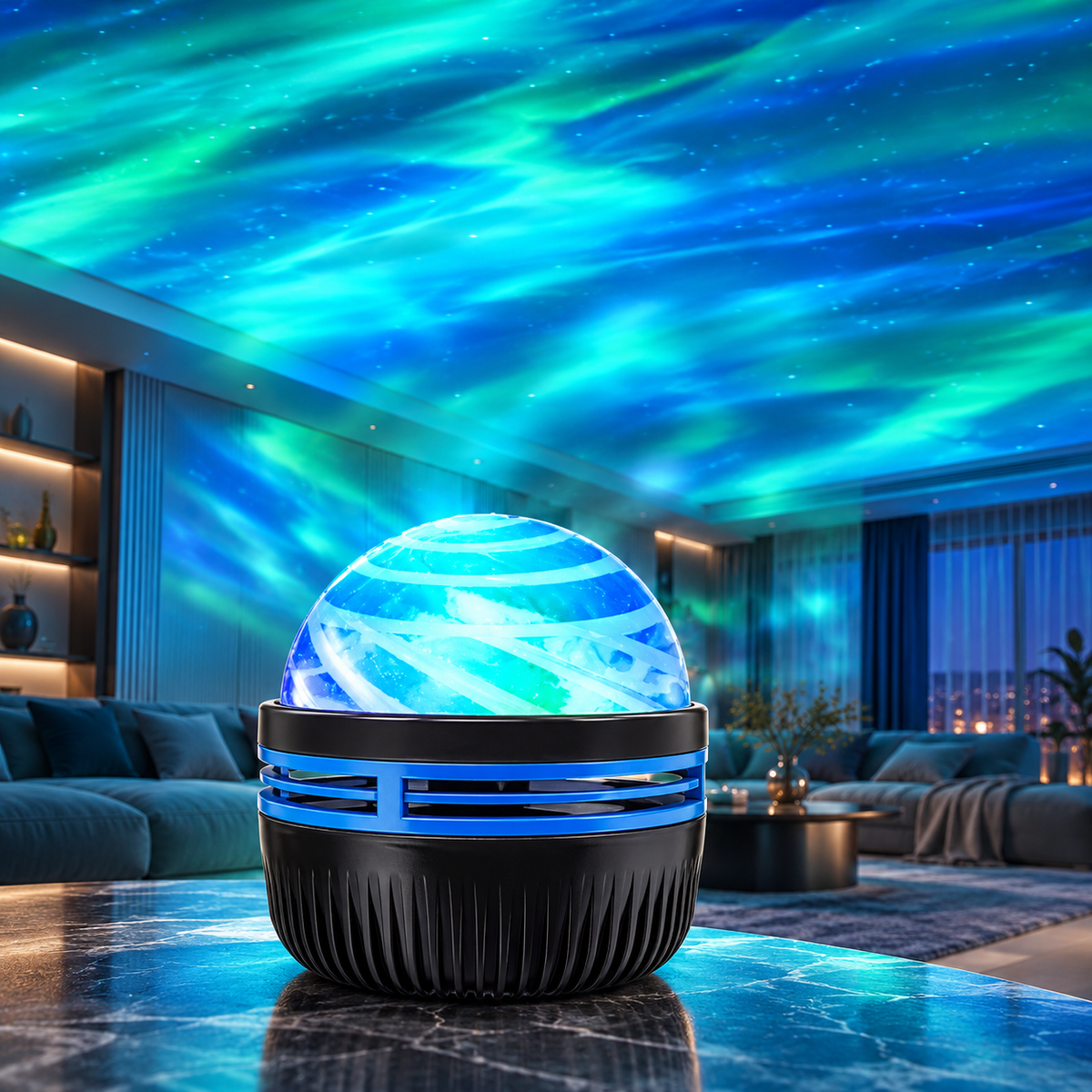 Aurora Night Light Projector with Remote Galaxy Star Ocean Wave Lamp