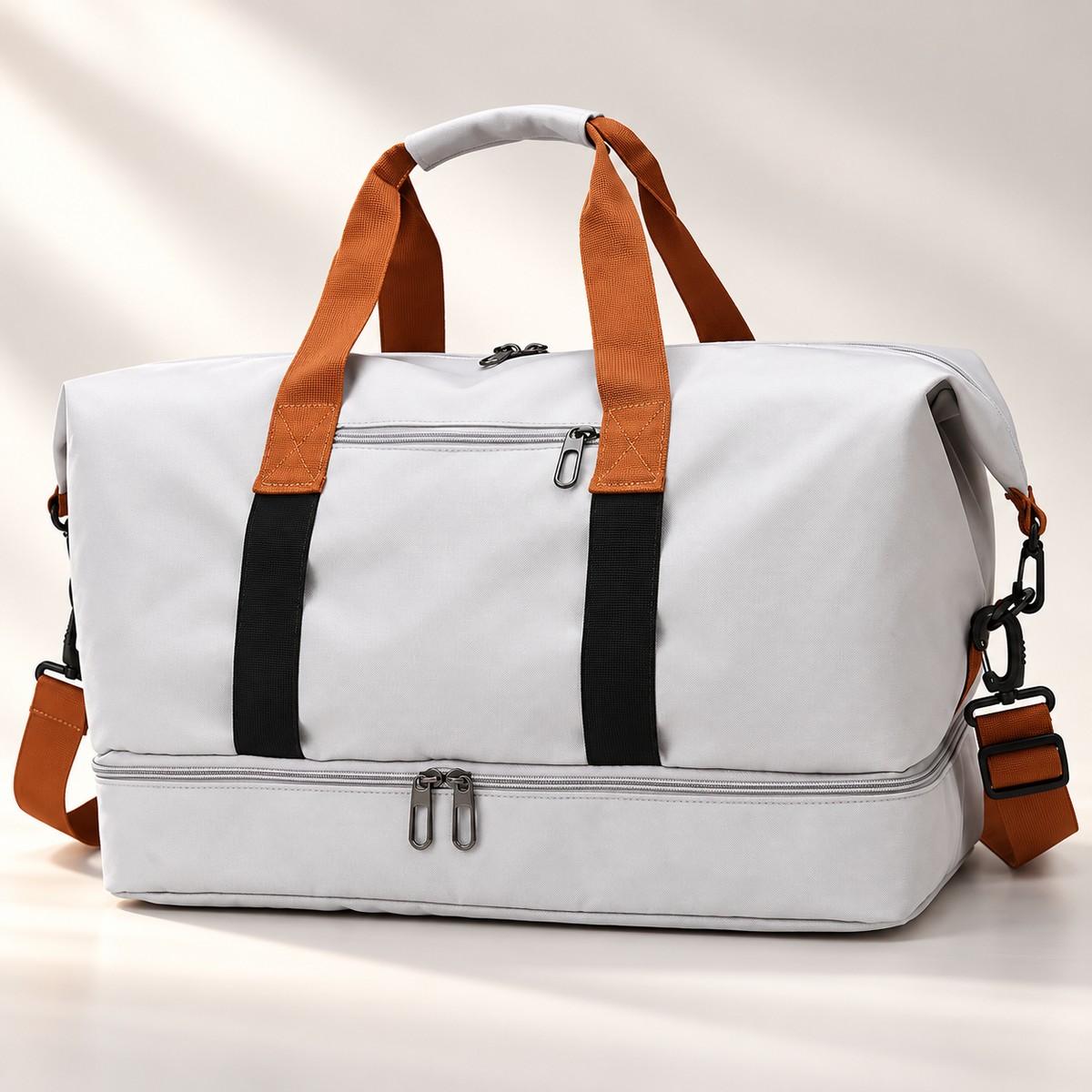 Womens Gym Duffel Bag with Shoe Compartment Wet Dry Travel Weekender