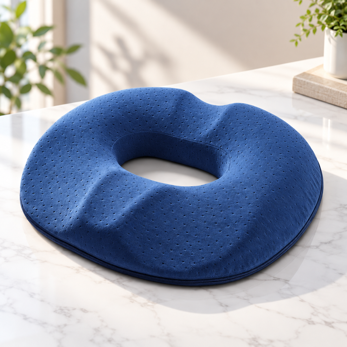 Memory Foam Donut Seat Cushion for Tailbone Comfort Office and Car