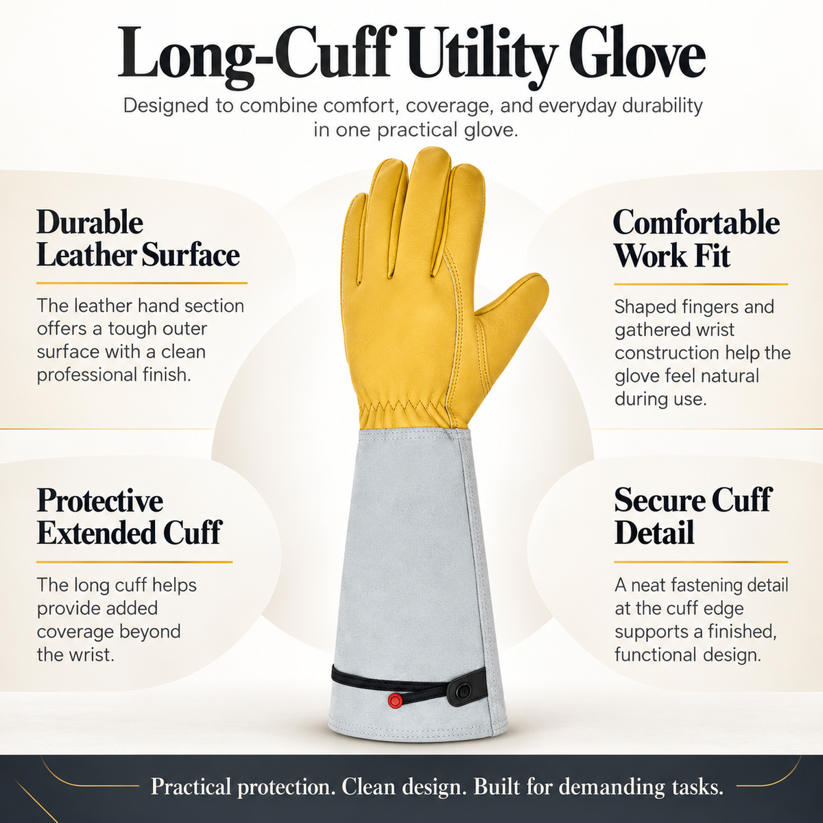 Long Gauntlet Gardening Gloves Thorn Proof Rose Pruning Work Gloves