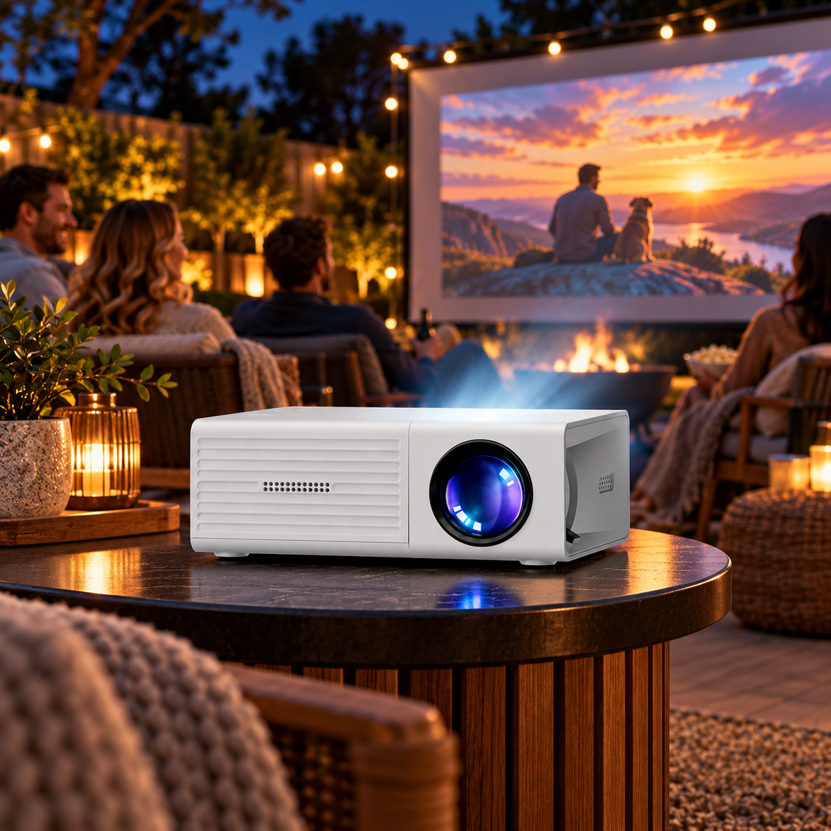 Mini Projector Portable LED Home Theater Movie Projector HDMI USB