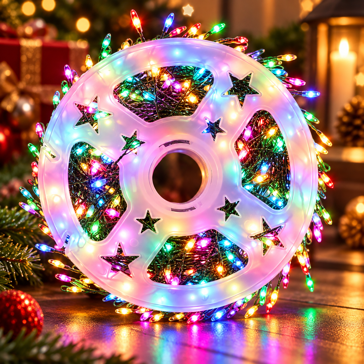 Cluster Fairy Lights with Remote 900 to 2000 LEDs IP65 Christmas Reel