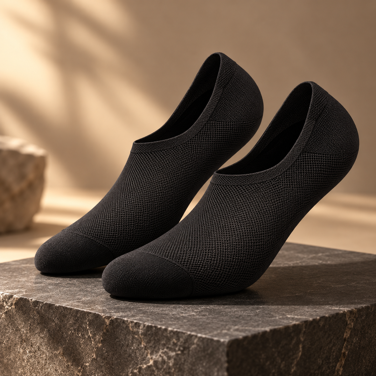 No Show Socks 6 Pairs Invisible Low Cut Socks with Silicone Grip