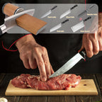 Rolling Knife Sharpener with Magnetic Angle Guide