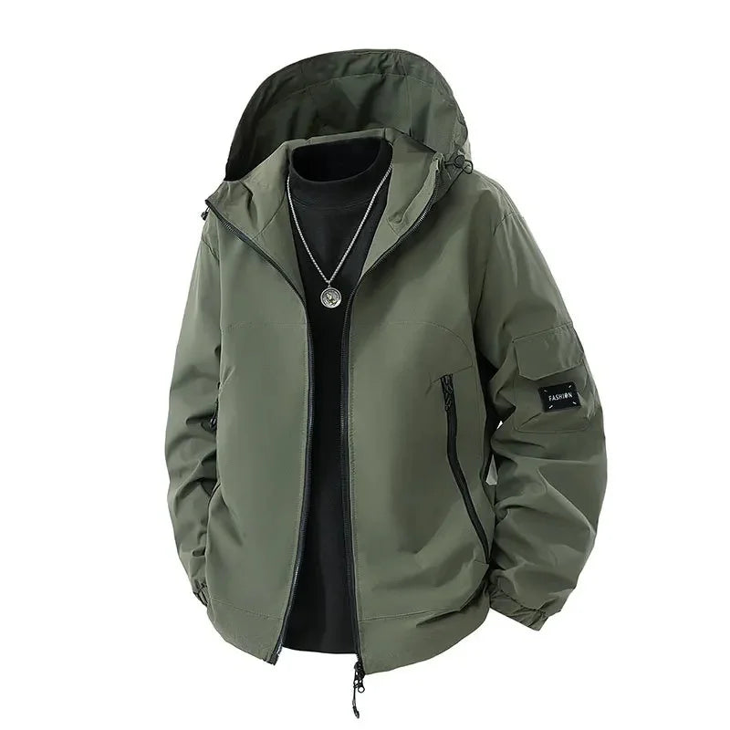 Men’s Hooded Windbreaker Jacket