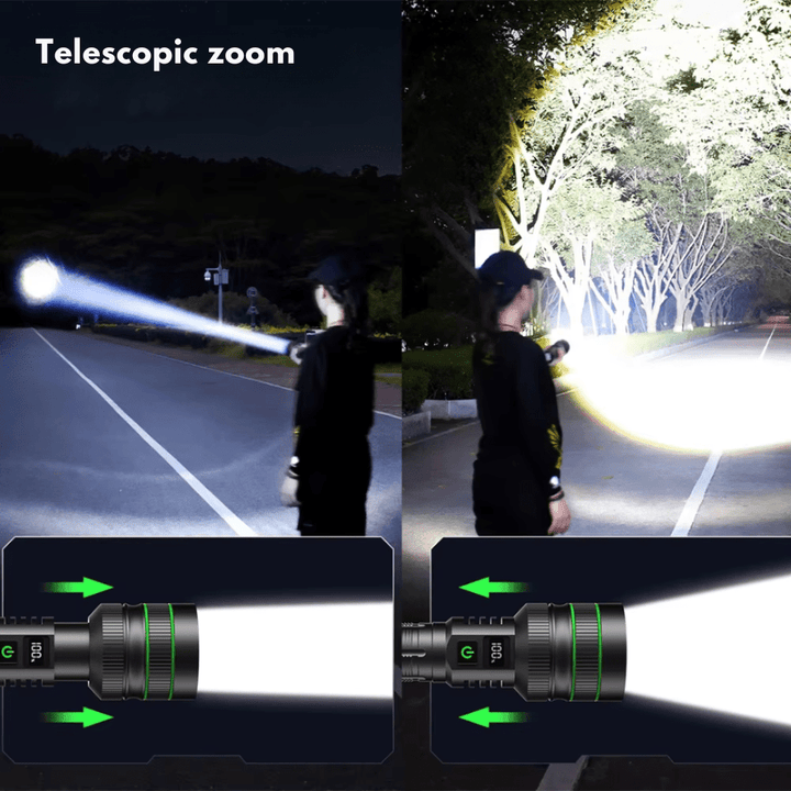 Rechargeable LED Torch with Zoom Function