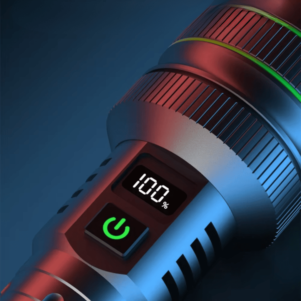 Rechargeable LED Flashlight with Zoom Function