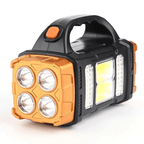 Solar Powered LED Torch with Floodlight and Power Bank