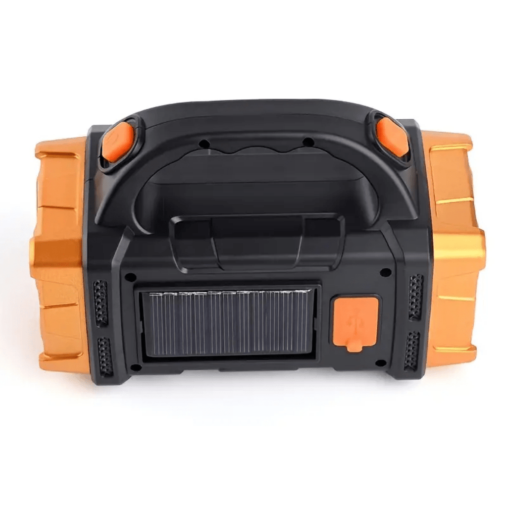 Solar Powered LED Torch with Floodlight and Power Bank