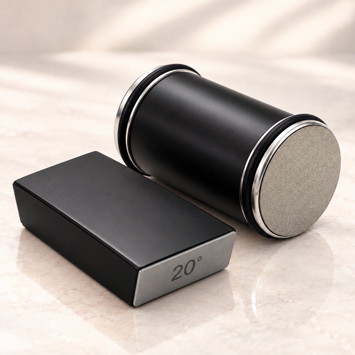 Diamond Sharpening Stone Set Magnetic Holder 15 and 20 Degree Knife