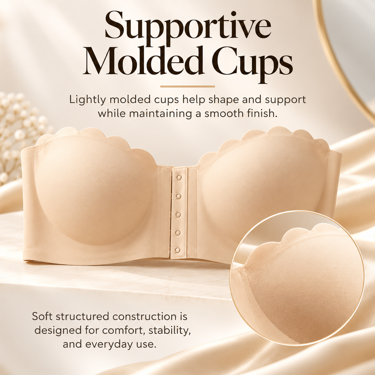 Strapless Push Up Bra Invisible Self Adhesive Backless Comfort Bra