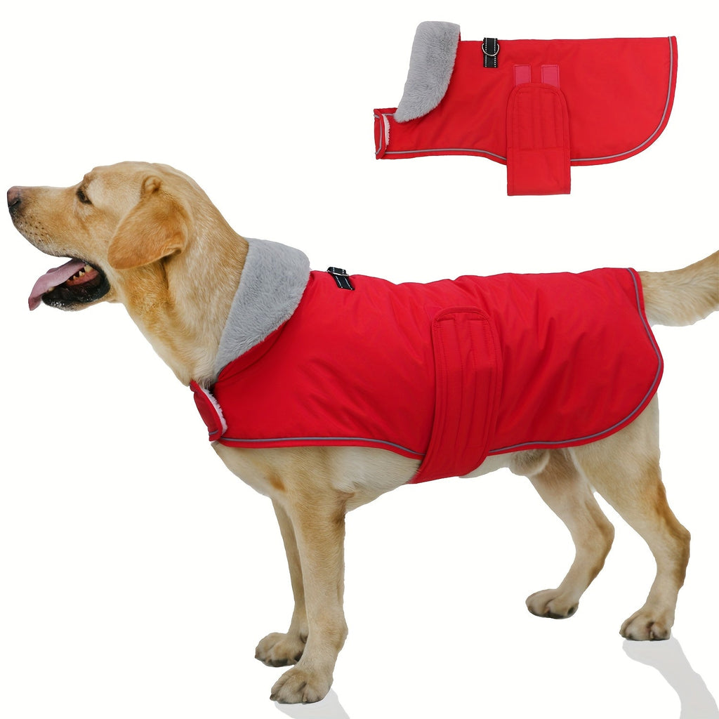 Dog Winter Coat with Fleece Lining