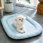 Cooling Dog Bed with Raised Edges Washable Non Slip Pet Mat