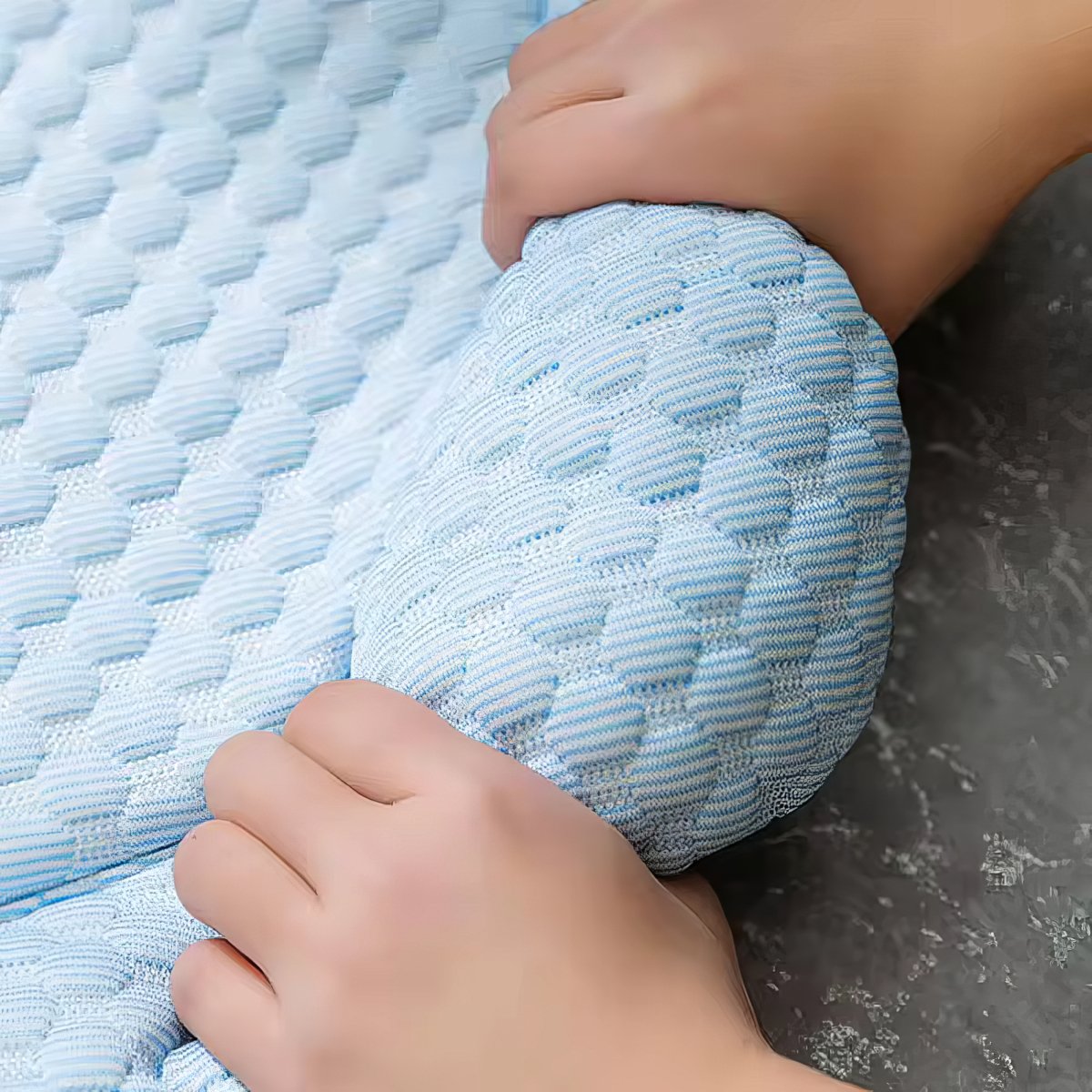Cooling Dog Bed with Raised Edges Washable Non Slip Pet Mat
